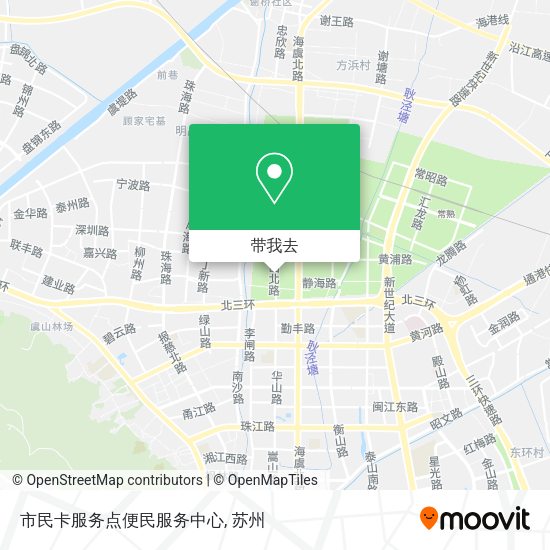 市民卡服务点便民服务中心地图