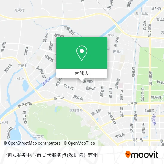便民服务中心市民卡服务点(深圳路)地图