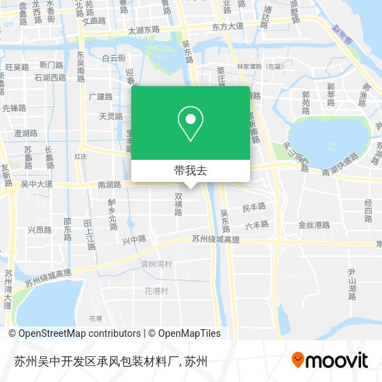 苏州吴中开发区承风包装材料厂地图
