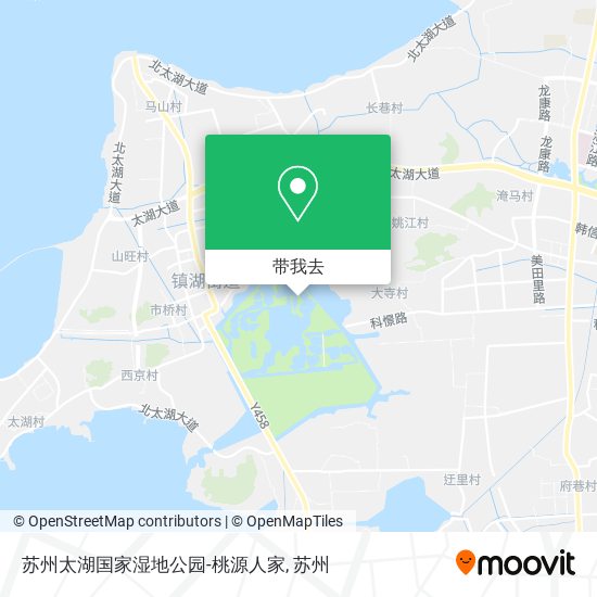 苏州太湖国家湿地公园-桃源人家地图