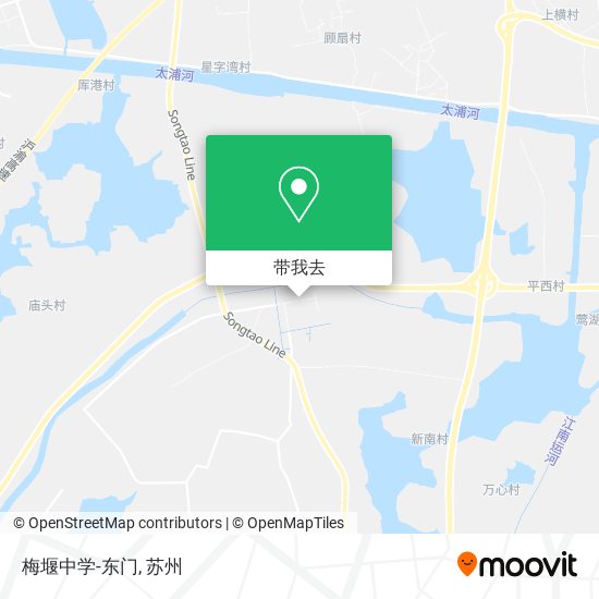 梅堰中学-东门地图