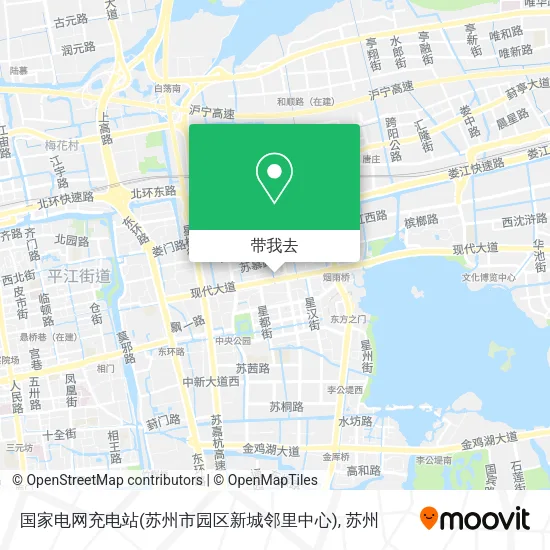 国家电网充电站(苏州市园区新城邻里中心)地图