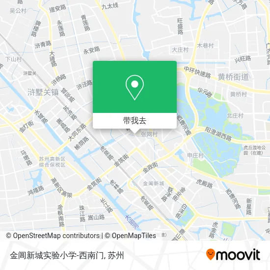 金阊新城实验小学-西南门地图