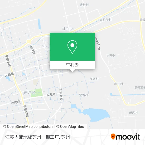 江苏吉娜地板苏州一期工厂地图
