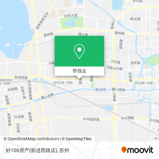 好100房产(前进西路店)地图