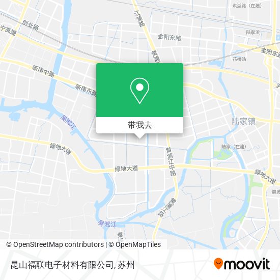 昆山福联电子材料有限公司地图