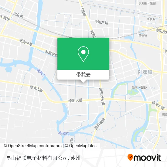 昆山福联电子材料有限公司地图