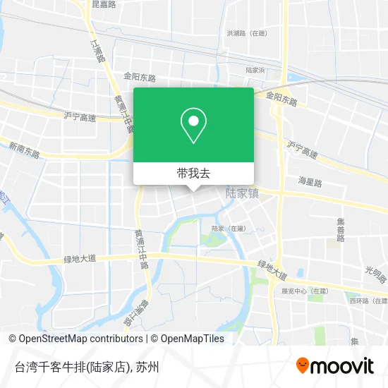 台湾千客牛排(陆家店)地图