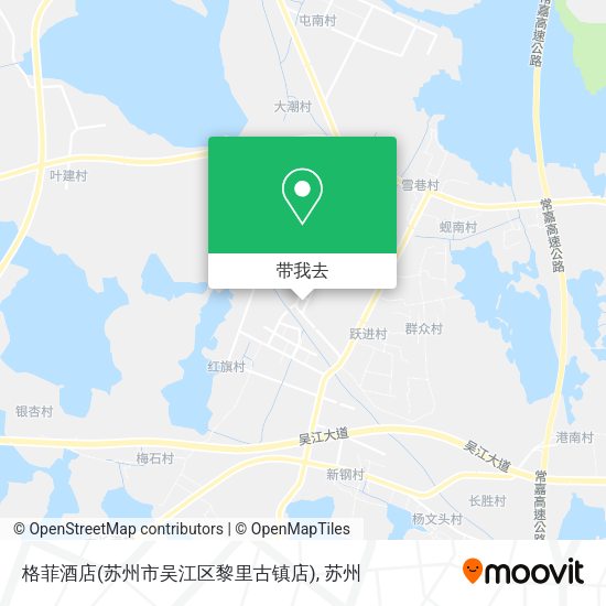 格菲酒店(苏州市吴江区黎里古镇店)地图