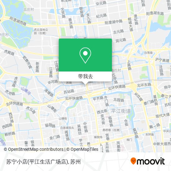 苏宁小店(平江生活广场店)地图