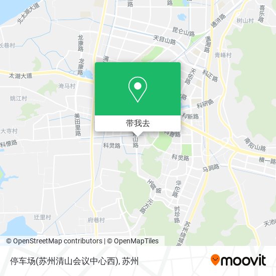 停车场(苏州清山会议中心西)地图