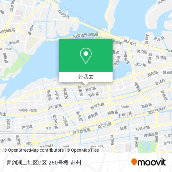 青剑湖二社区D区-250号楼地图
