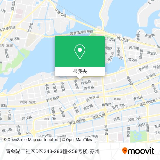 青剑湖二社区D区243-283幢-258号楼地图