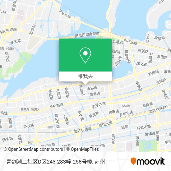 青剑湖二社区D区243-283幢-258号楼地图
