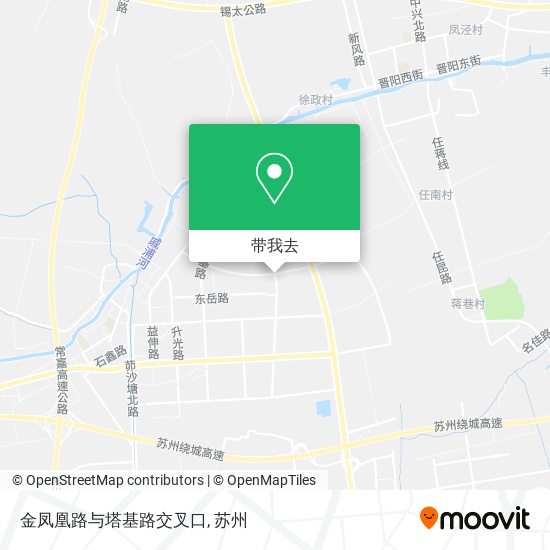 金凤凰路与塔基路交叉口地图