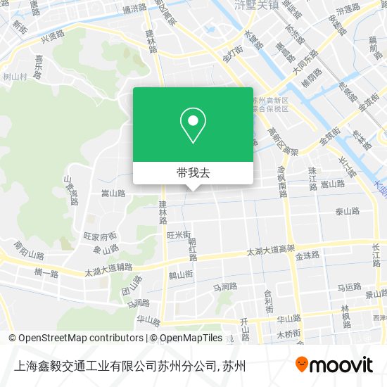 上海鑫毅交通工业有限公司苏州分公司地图