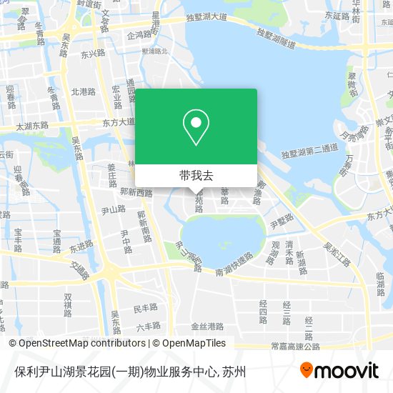 保利尹山湖景花园(一期)物业服务中心地图