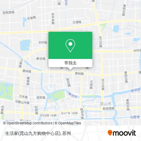 生活家(昆山九方购物中心店)地图