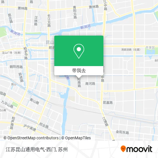 江苏昆山通用电气-西门地图