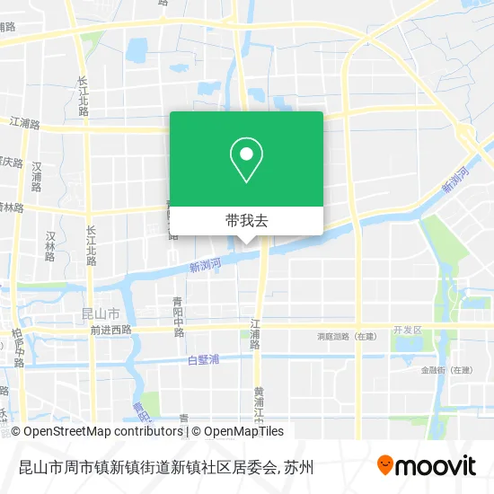 昆山市周市镇新镇街道新镇社区居委会地图