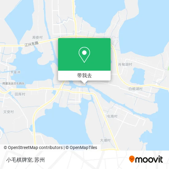 小毛棋牌室地图