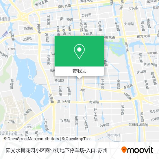 阳光水榭花园小区商业街地下停车场-入口地图