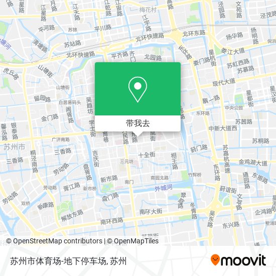 苏州市体育场-地下停车场地图