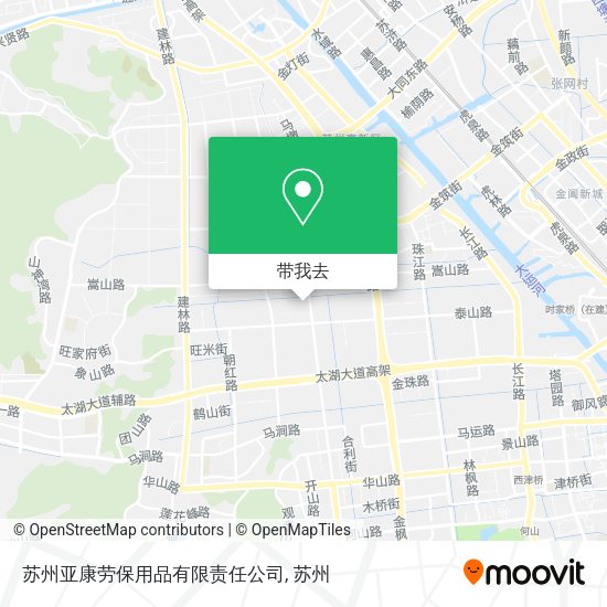 苏州亚康劳保用品有限责任公司地图