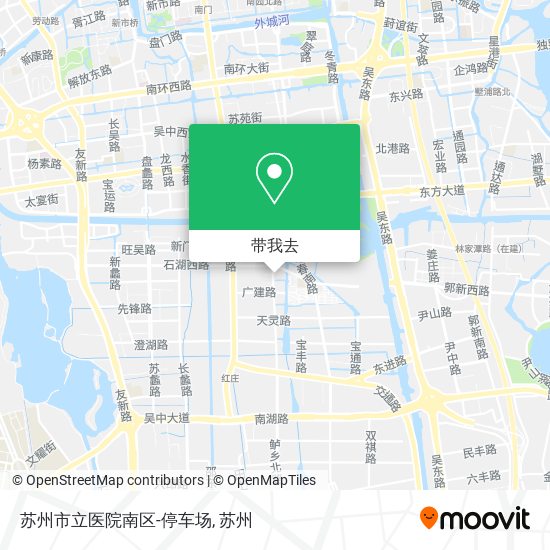 苏州市立医院南区-停车场地图