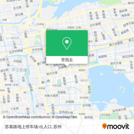 苏慕路地上停车场-出入口地图