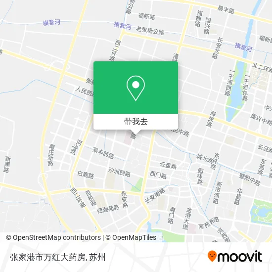 张家港市万红大药房地图