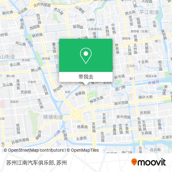 苏州江南汽车俱乐部地图