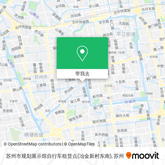 苏州市规划展示馆自行车租赁点(冶金新村东南)地图