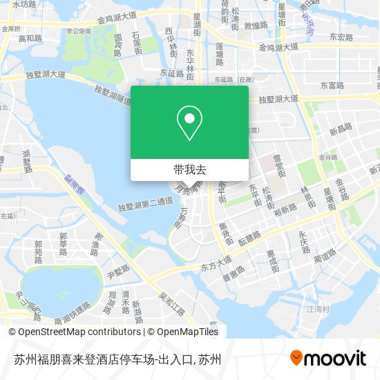 苏州福朋喜来登酒店停车场-出入口地图