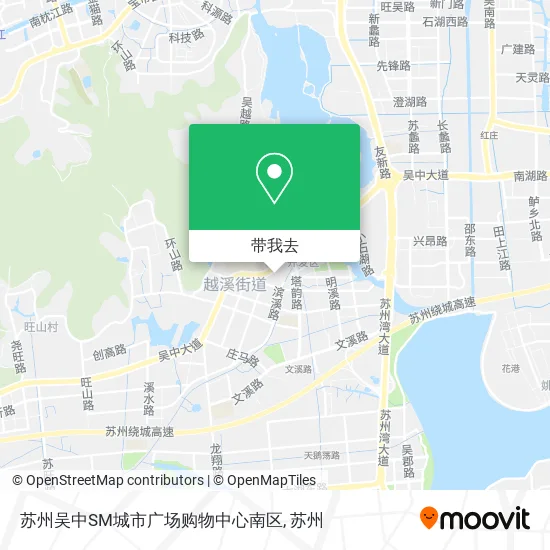 苏州吴中SM城市广场购物中心南区地图