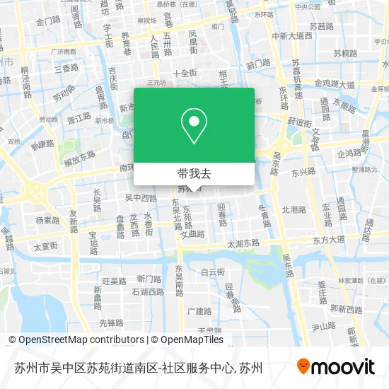 苏州市吴中区苏苑街道南区-社区服务中心地图