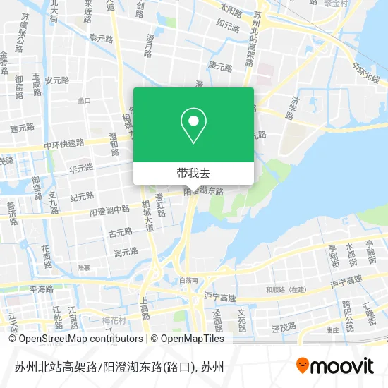 苏州北站高架路/阳澄湖东路(路口)地图