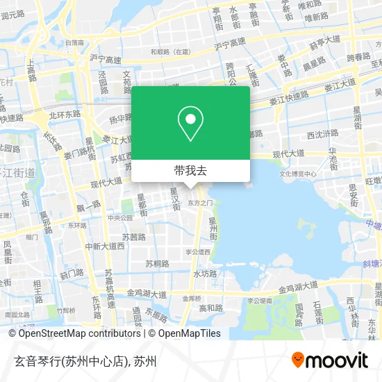 玄音琴行(苏州中心店)地图