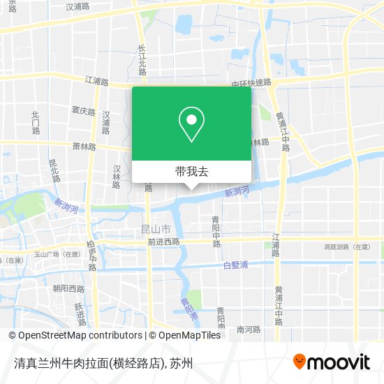 清真兰州牛肉拉面(横经路店)地图