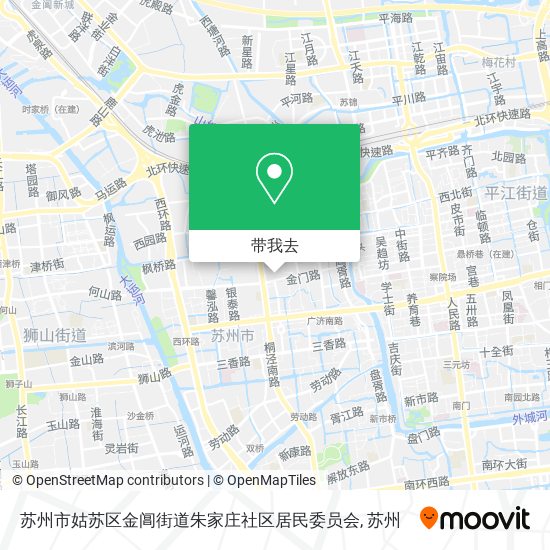 苏州市姑苏区金阊街道朱家庄社区居民委员会地图
