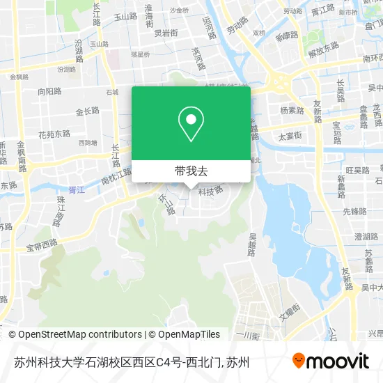 苏州科技大学石湖校区西区C4号-西北门地图