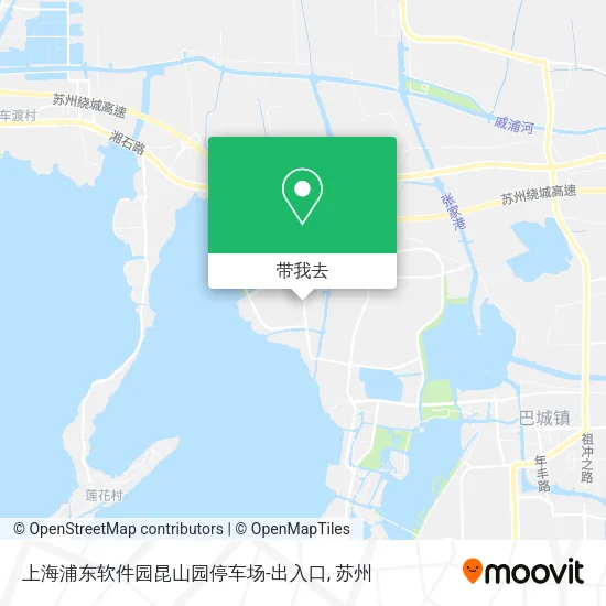 上海浦东软件园昆山园停车场-出入口地图