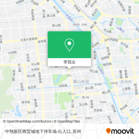 中翔新区商贸城地下停车场-出入口地图