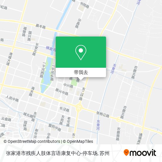 张家港市残疾人肢体言语康复中心-停车场地图