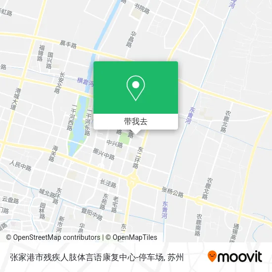 张家港市残疾人肢体言语康复中心-停车场地图