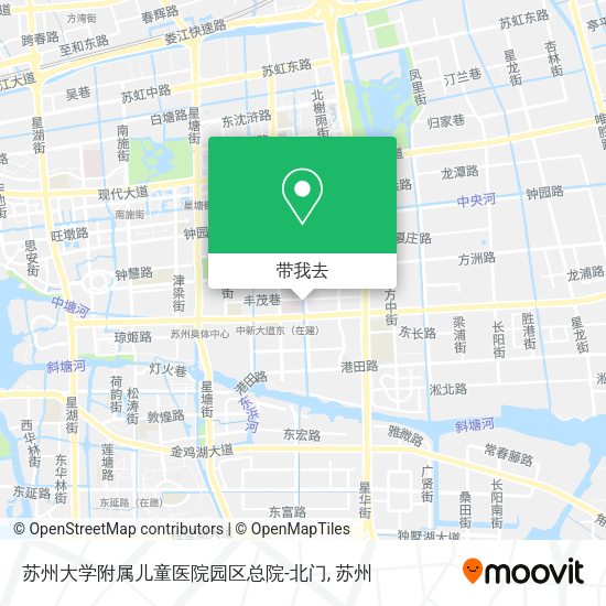苏州大学附属儿童医院园区总院-北门地图
