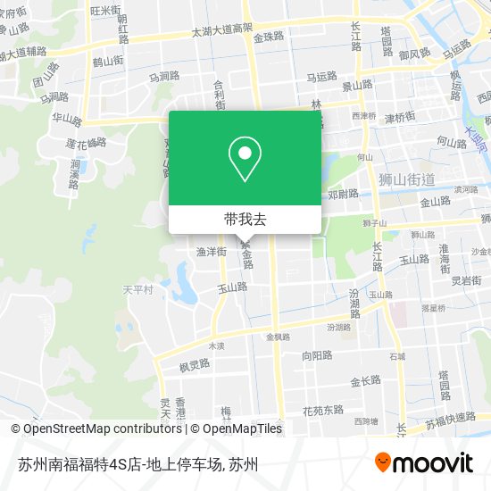 苏州南福福特4S店-地上停车场地图