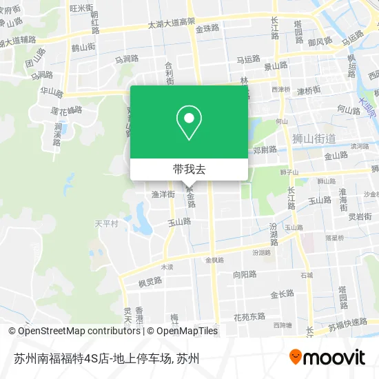 苏州南福福特4S店-地上停车场地图