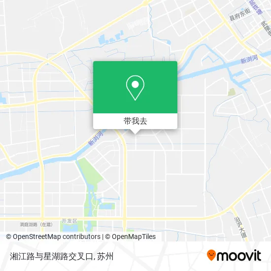 湘江路与星湖路交叉口地图