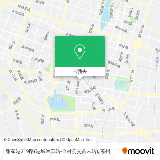 张家港219路(港城汽车站-金村公交首末站)地图